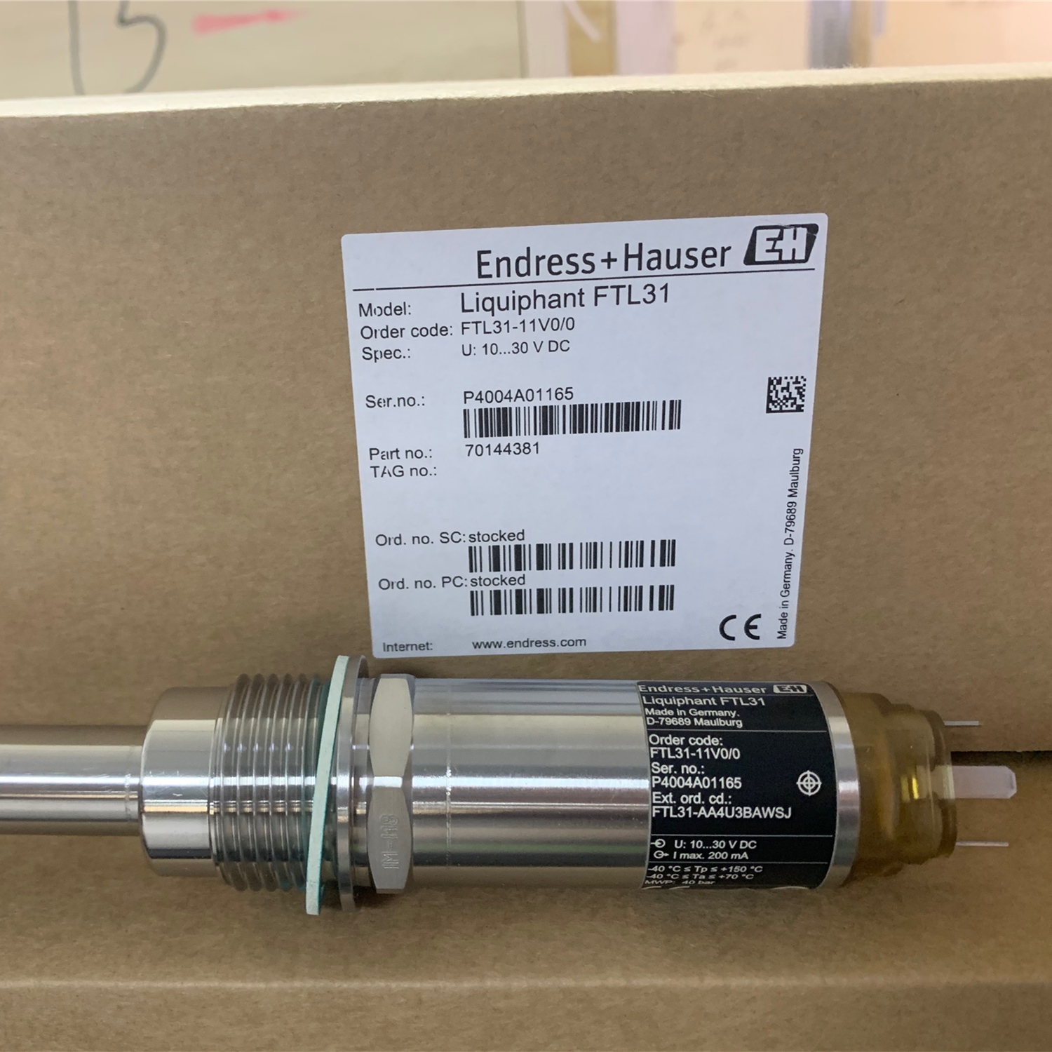 Endress+Hauser FTL31-AA4U3BAWSJ level switch germany origin