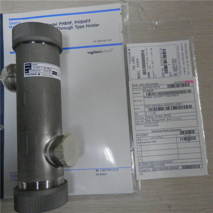 Yokogawa PH8HF, PH8HFF Flow-Through Type Holder